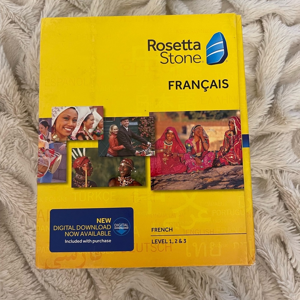 Rosetta Stone French, Francais Language, Level 1, 2, 3!